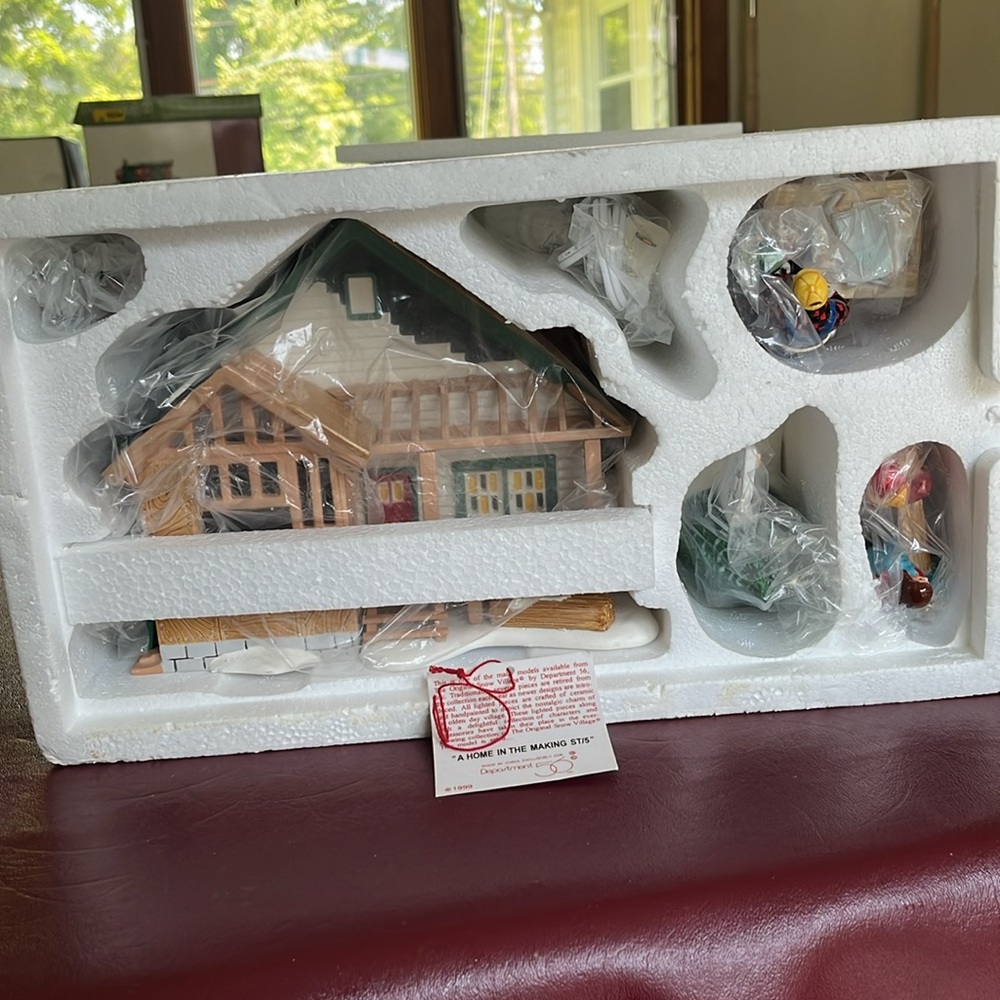 Department 56 Home Holiday Decor Set - Green, White, Brown - Picture 4 of 4